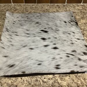 Handmade cowhide pillow cover